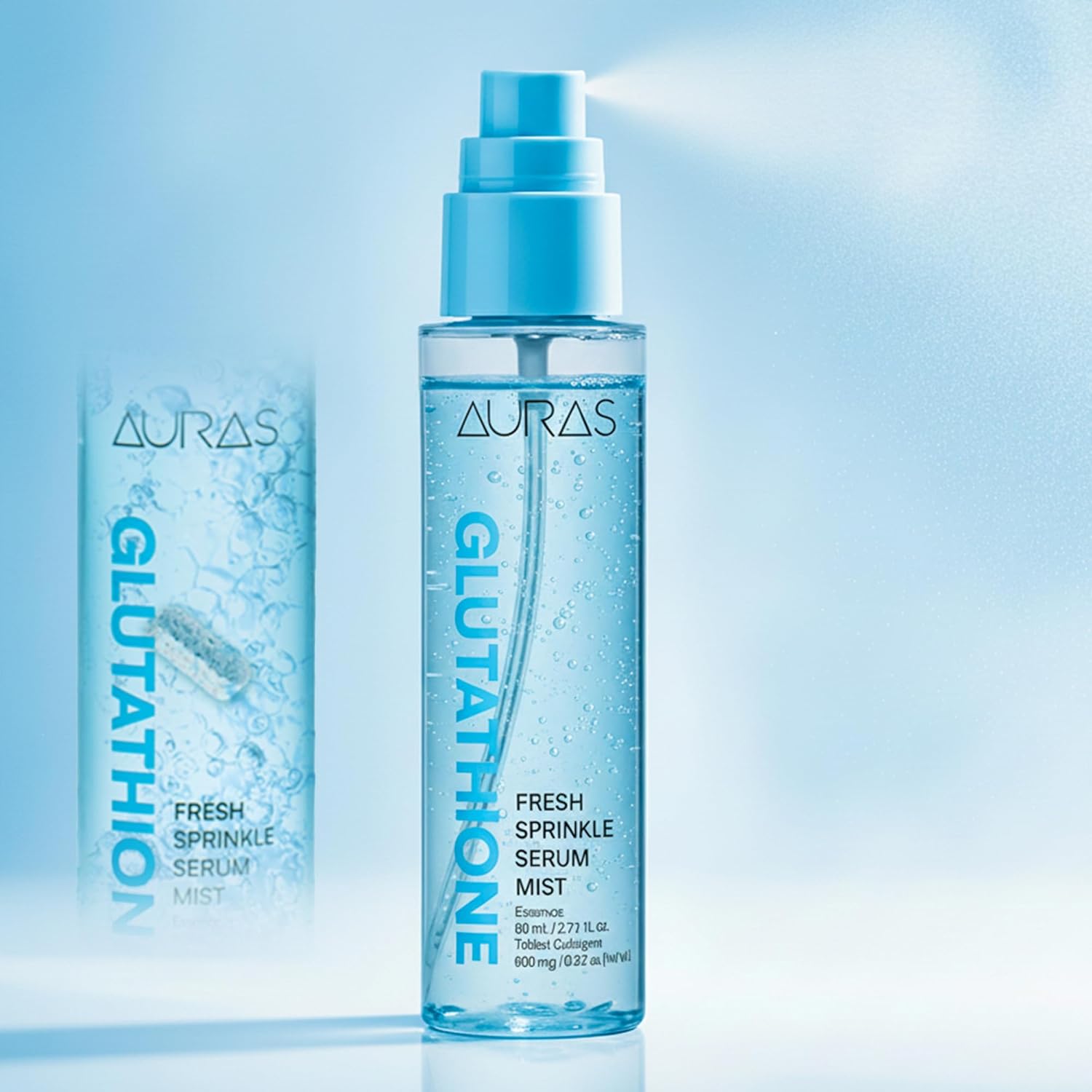 glutathione mist AURAS Activated Serum (Radiance / Antioxidant / Detox) collagen booster B12 Injections (1 Injection) FREE SHIPPING ON ALL ORDERS OVER $50:5 bottles (Buy 3 get 2 Free - $23.99 Each) Refreshes dull and tired