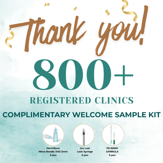Complementary Welcome Sample Kit (800+)