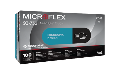 Exam Glove Microflex® MidKnight™ Black Nitrile Gloves