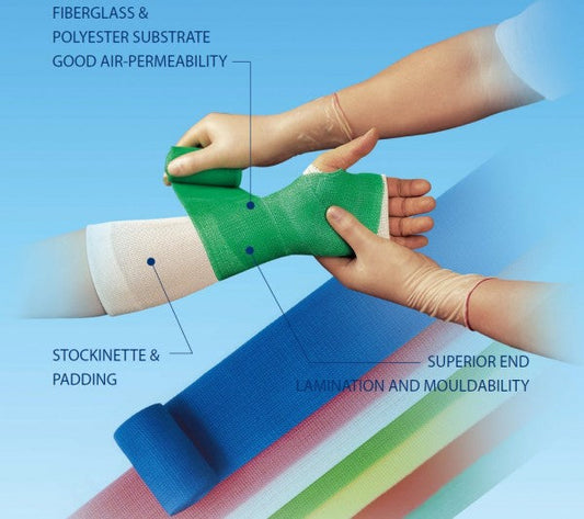 OptimaCast™ Fiberglass_4" x 4yd (10.0cm x 3.6m)_Box of 10 rolls