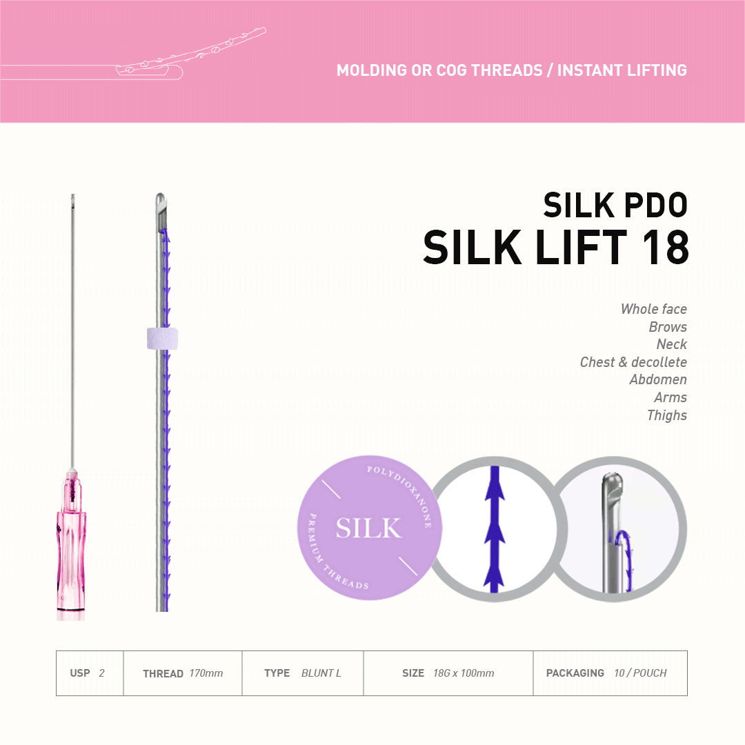 Silk PDO Lift 18_Molding (10 Units / Pouch)