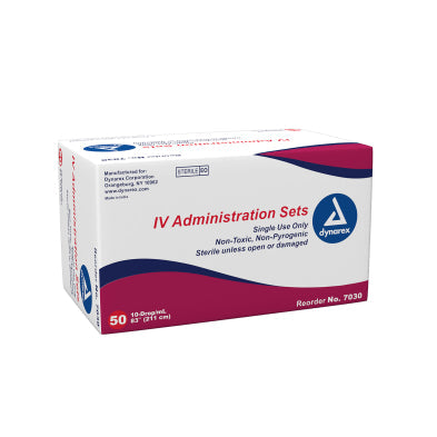 dynarex IV Administration Set (83" / 211 cm) - 10 Drop Code: 7030