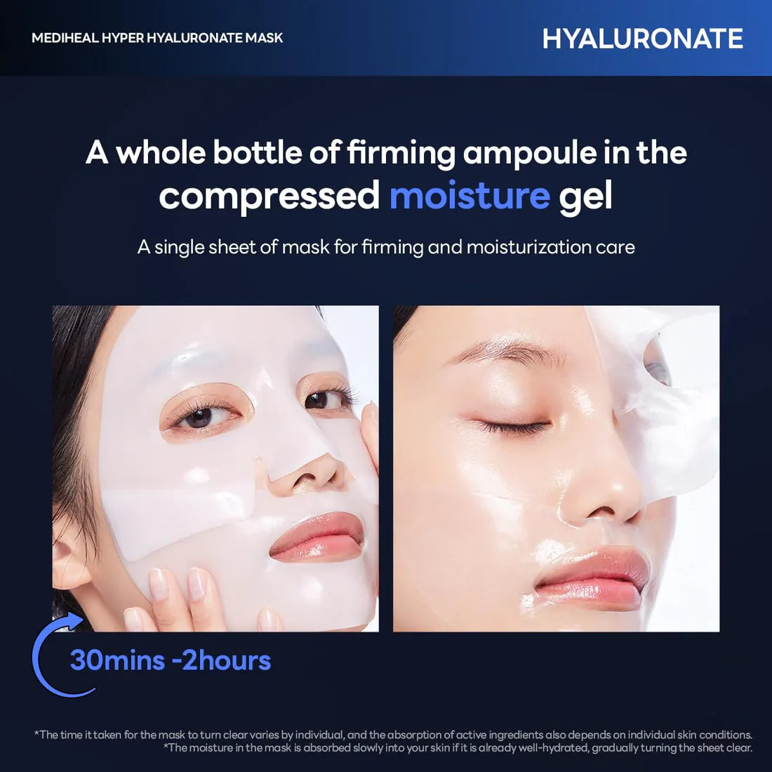 MEDIHEAL Hyper Hyaluronate Mask Sheet (10EA/Pack)